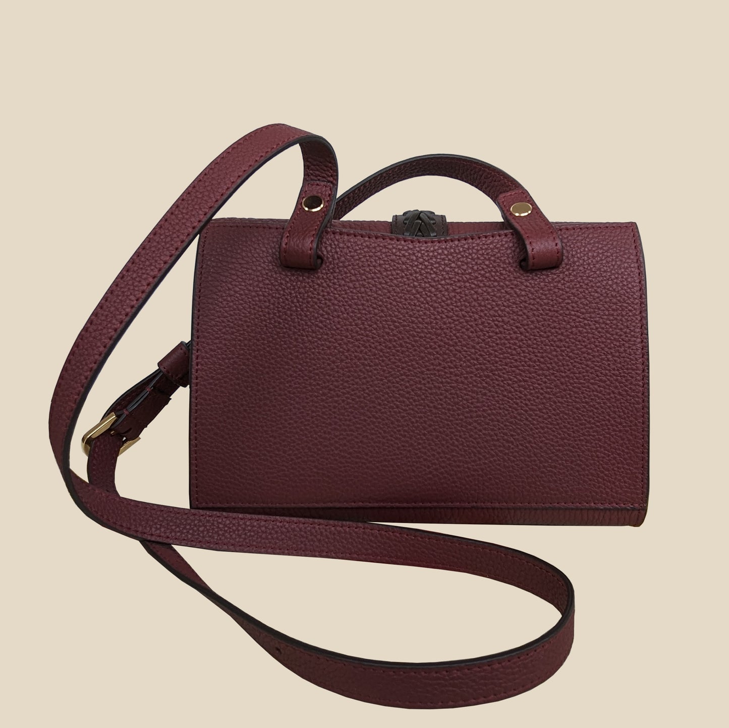 BORSA AIDA MINI CONVERT BURGUNDY