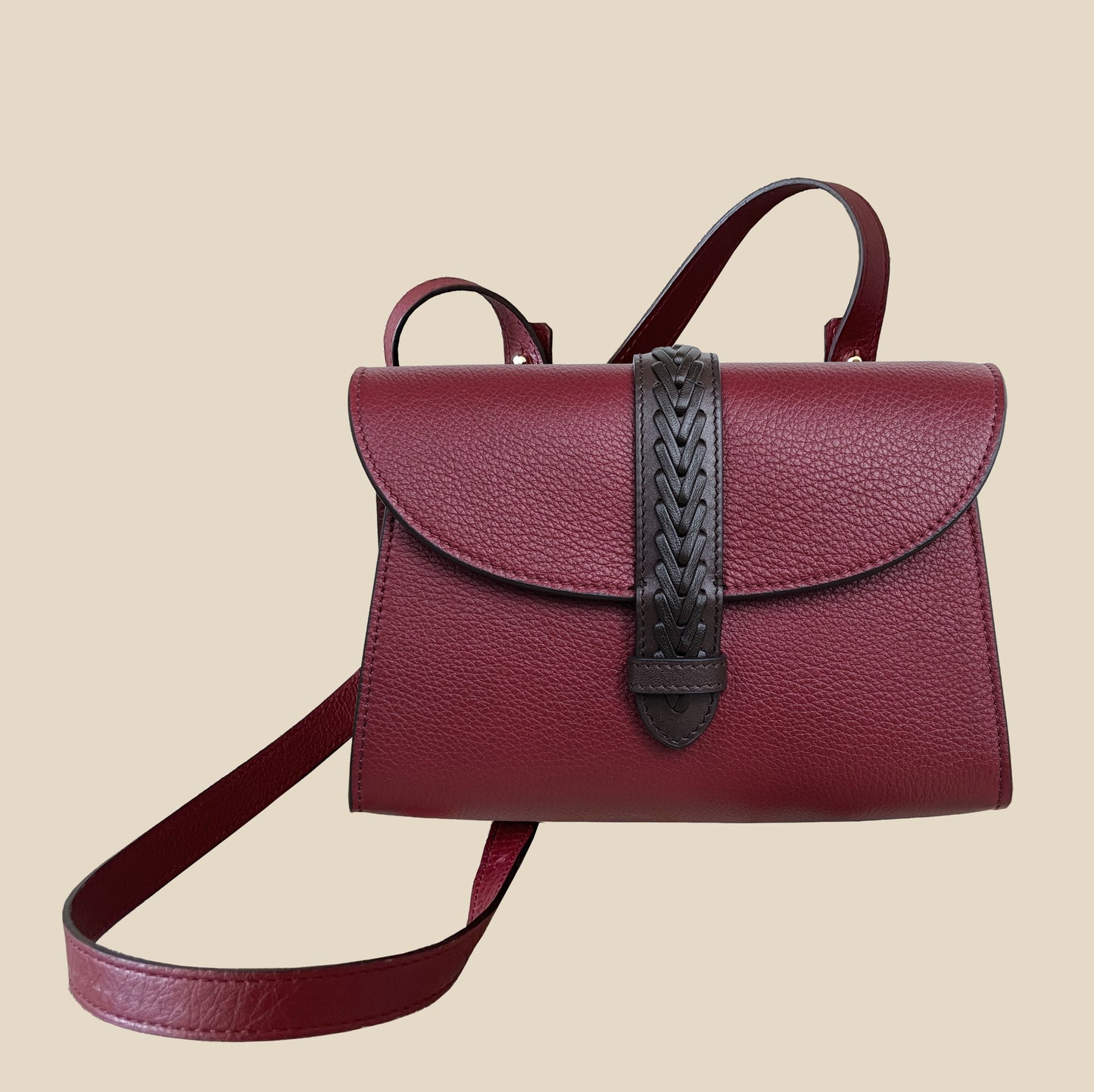 BORSA AIDA MINI CONVERT RUBINO
