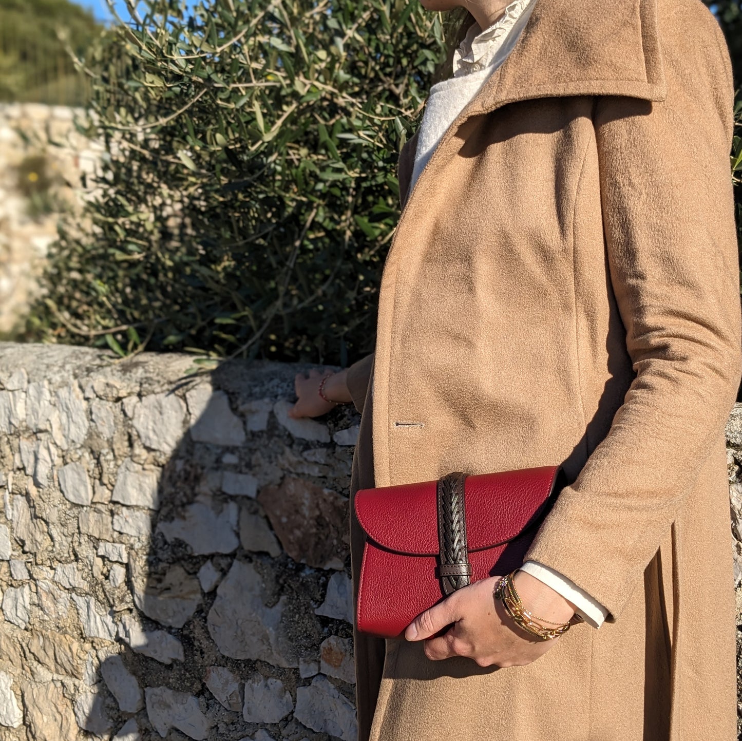 BORSA AIDA MINI CONVERT RUBINO