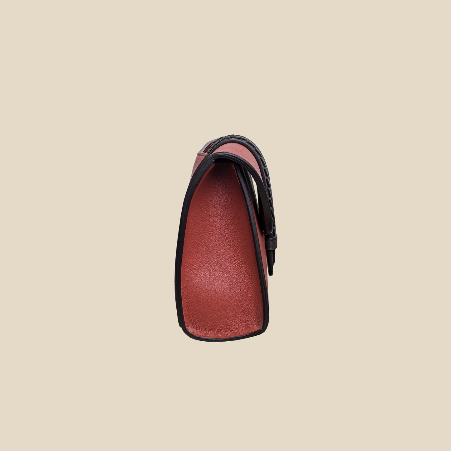 BORSA AIDA MINI CONVERT TERRACOTTA IN PELLE LISCIA