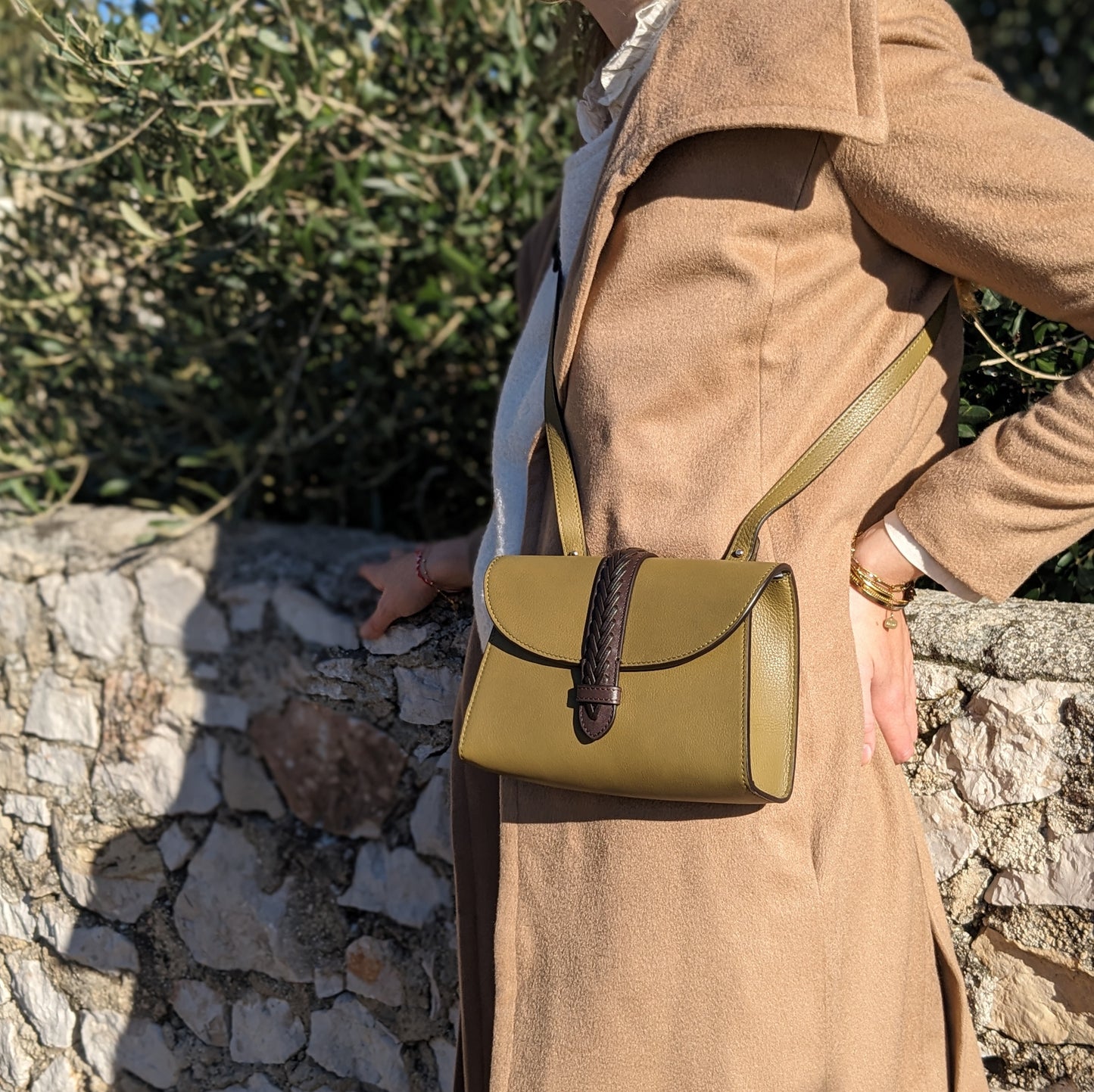 BORSA AIDA MINI CONVERT VERDE GIUNGLA